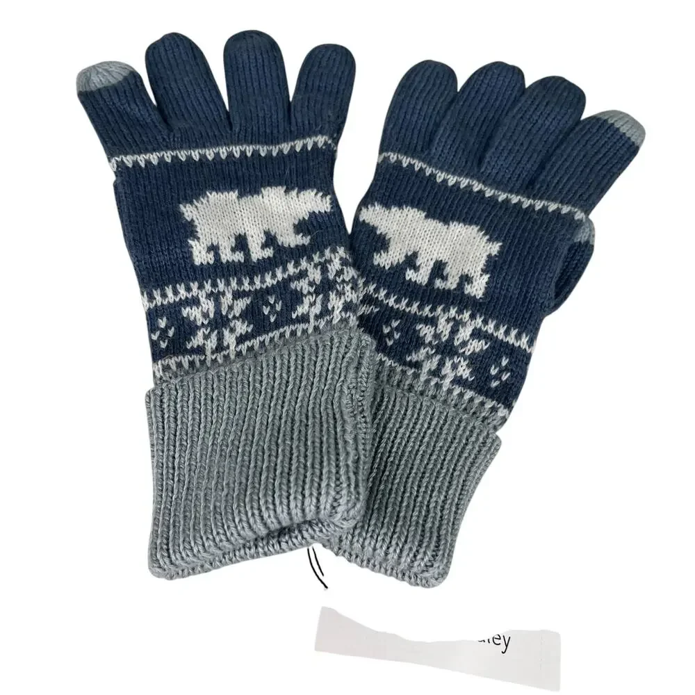 Vera Bradley Gloves Beary Merry Cool Blue New